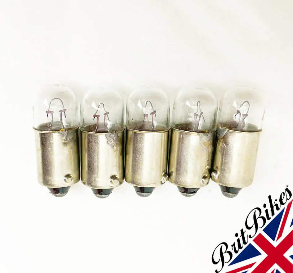 Genuine Lucas Motorcycle Pilot Light Bulb 12V 4W Ba9s Llb233t - Choose Qty 8
