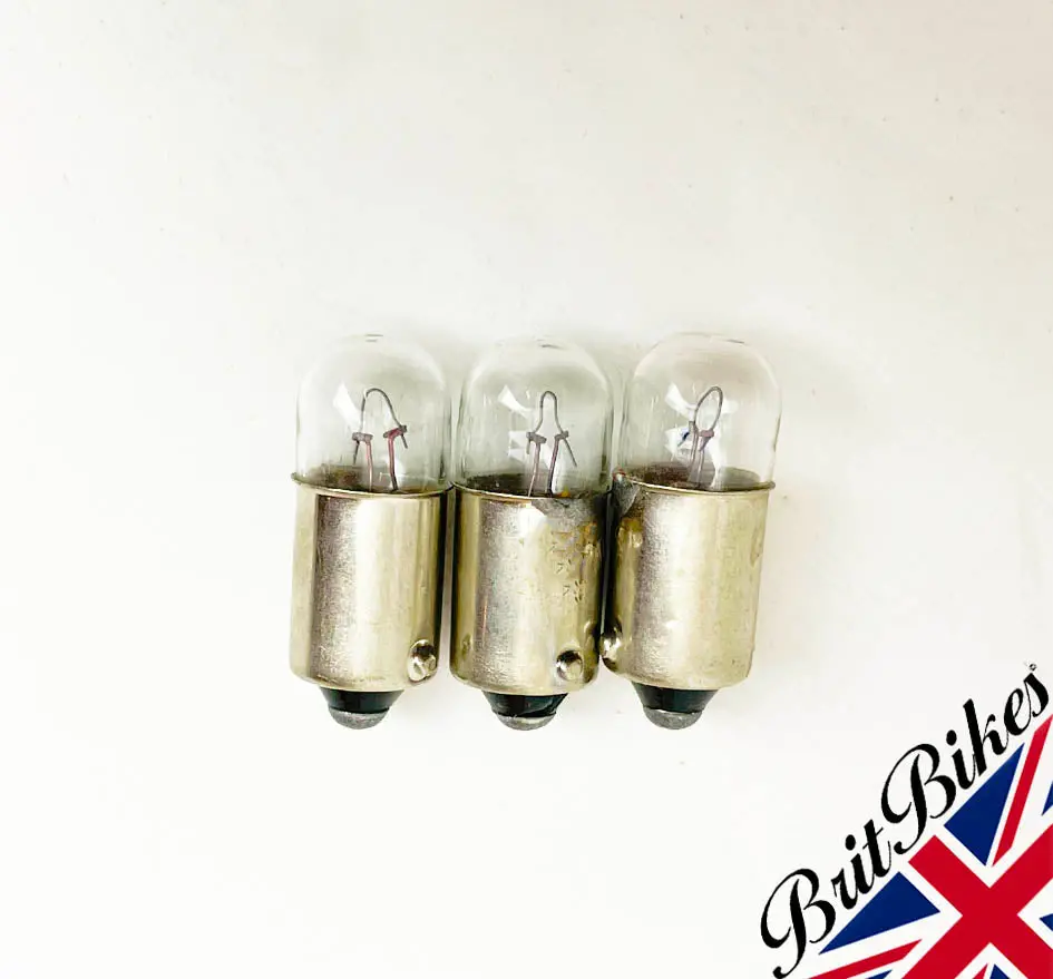 Genuine Lucas Motorcycle Pilot Light Bulb 12V 4W Ba9s Llb233t - Choose Qty 6