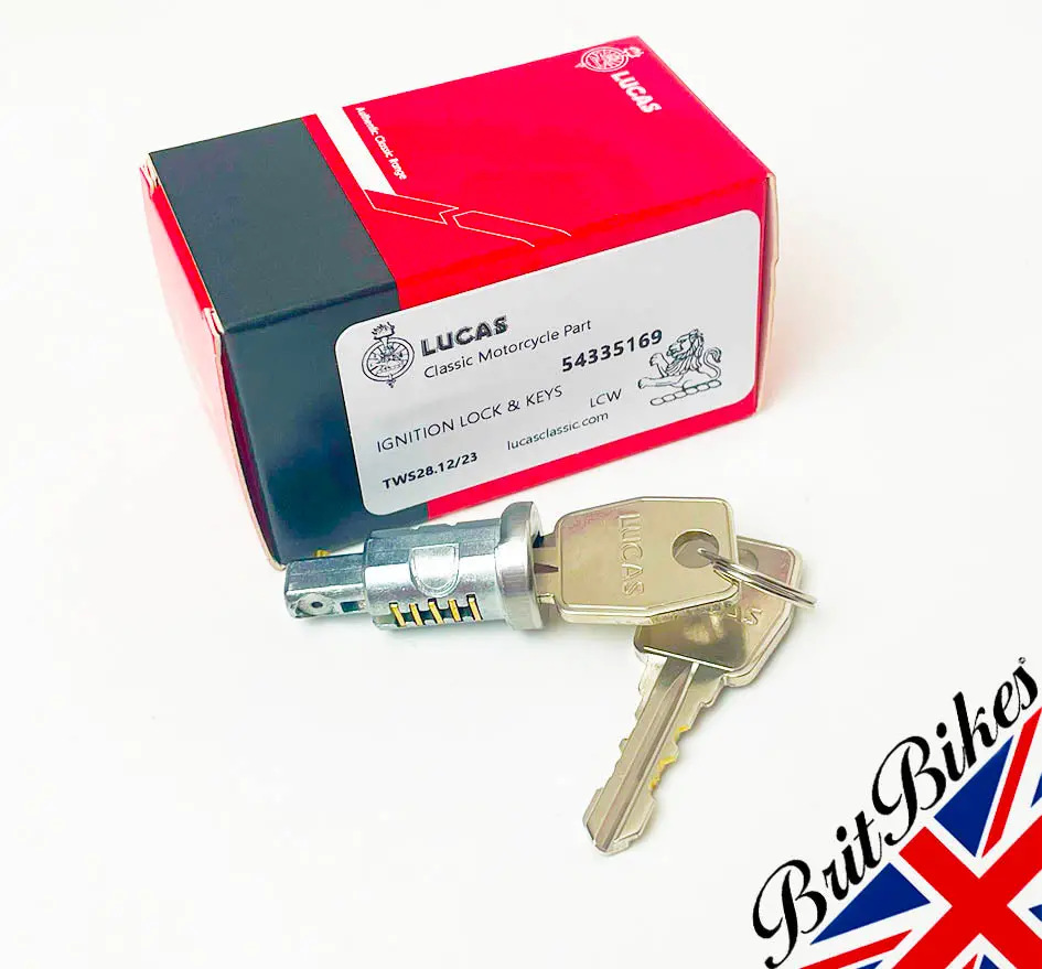 Genuine Lucas Classic Ignition Lock & Keys Bsa Triumph Norton 54335169, 82-6981 1
