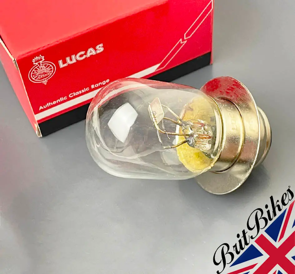 Genuine Lucas Motorcycle Bulb 12V 50/40W P36d British Pre Focus Bpf - Llb414 1