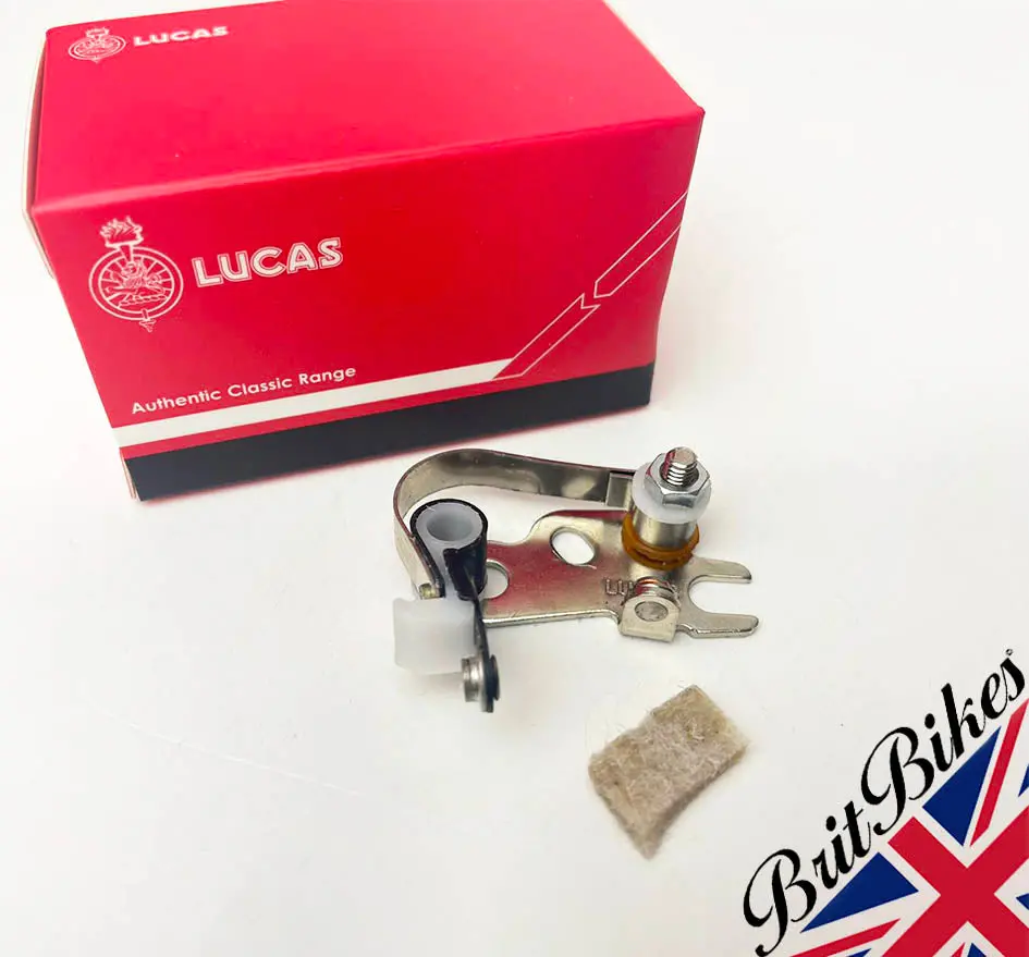 Genuine Lucas Contact Set Bsa, Norton & Triumph Twins (1968-72) 6.C.A - 54419827 1