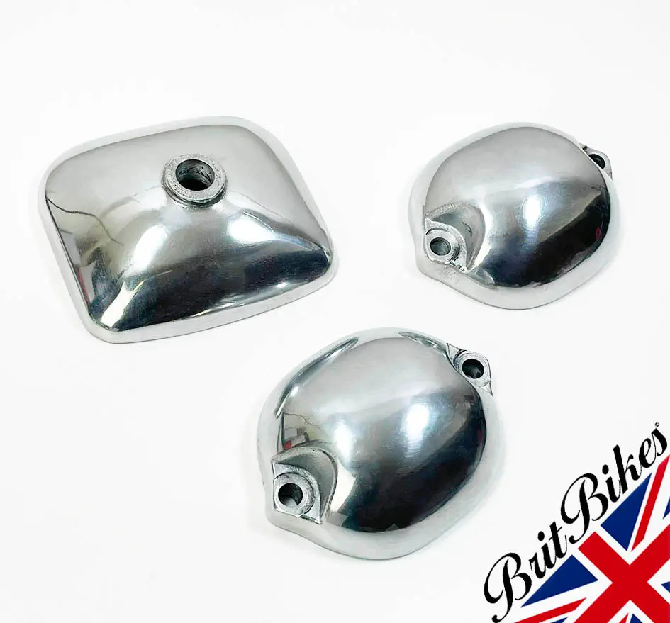 Norton Commando Cast Rocker Cover Set - 06-7694 06-7695 Nm18093 Nm18094 1
