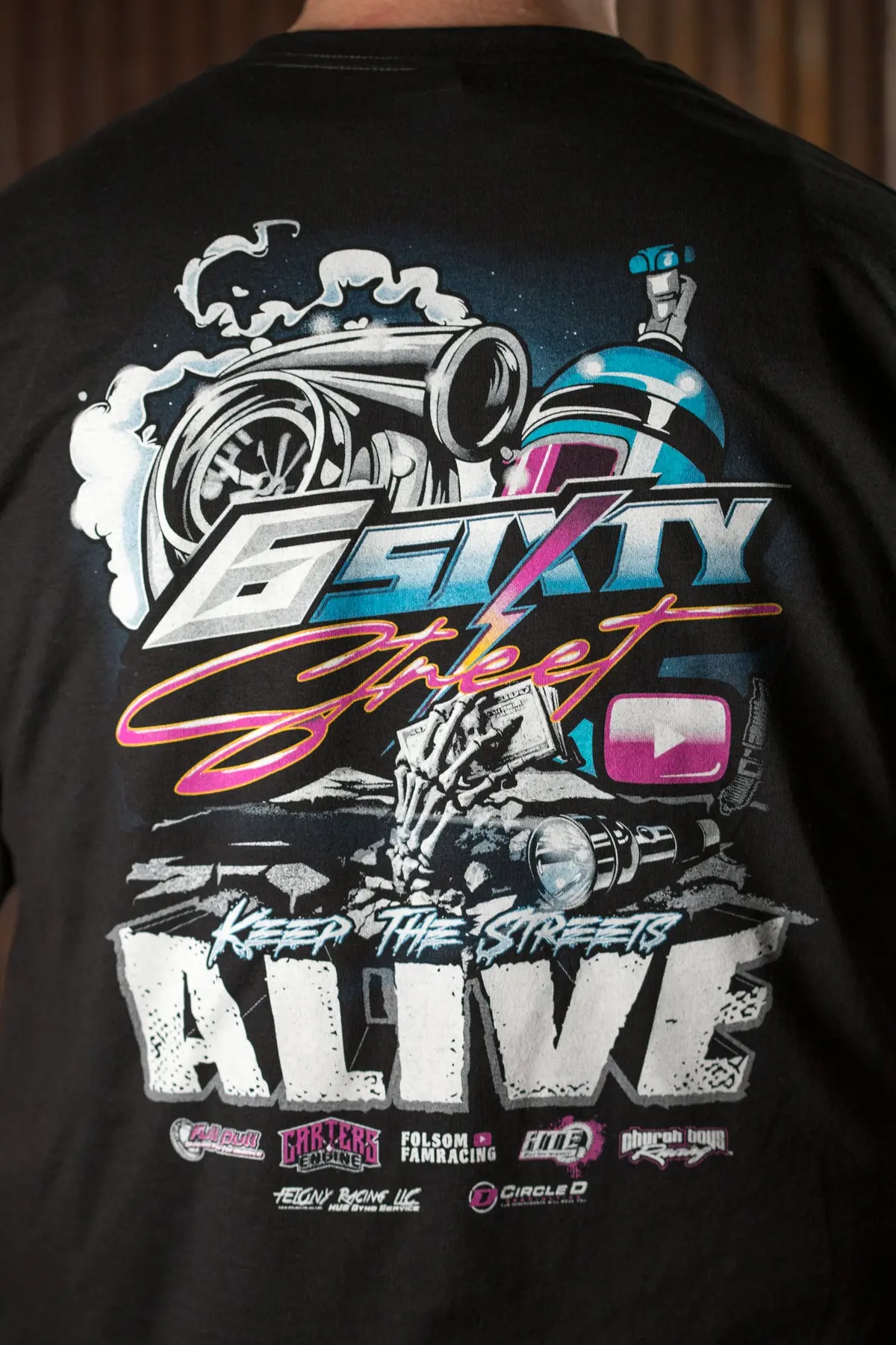 6 Sixty Street Power Adder Tee Design 1