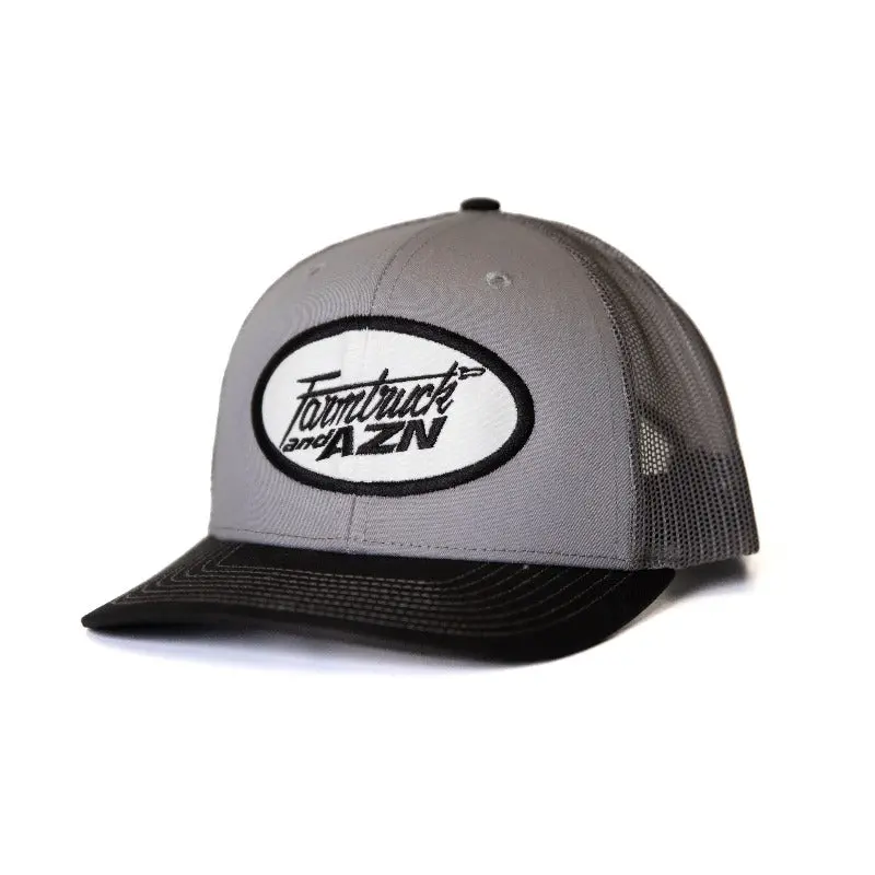Farmtruck And Azn Logo Trucker Hat 1
