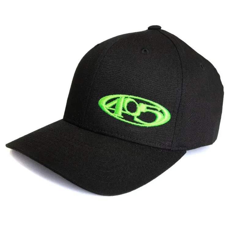 Black W/ Green 405 Hat 1