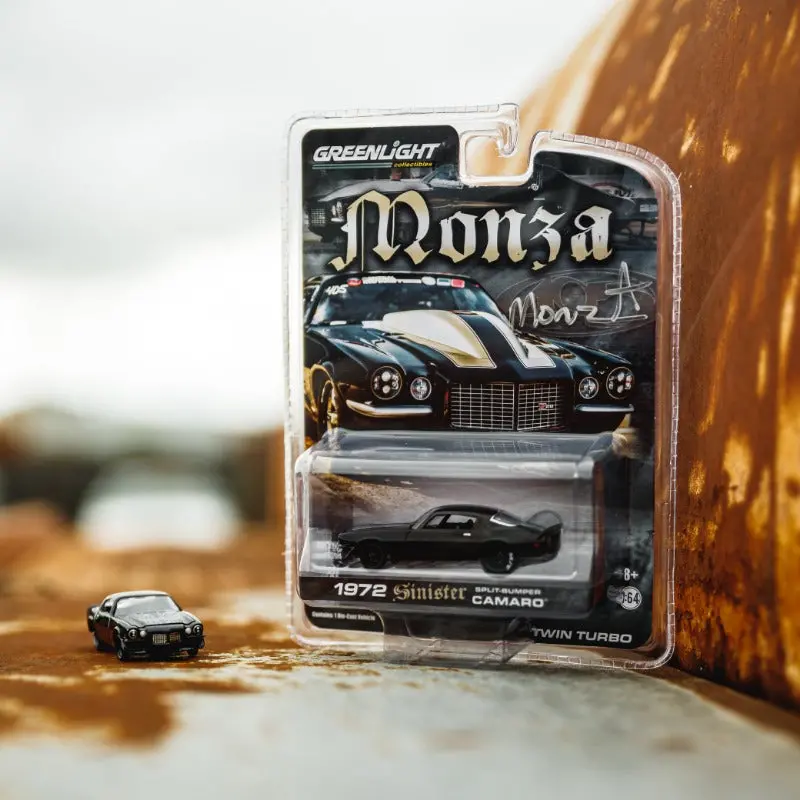 Monza "Sinister Split-Bumper" 1972 Chevy Camaro Diecast - 1/64Th Scale 2