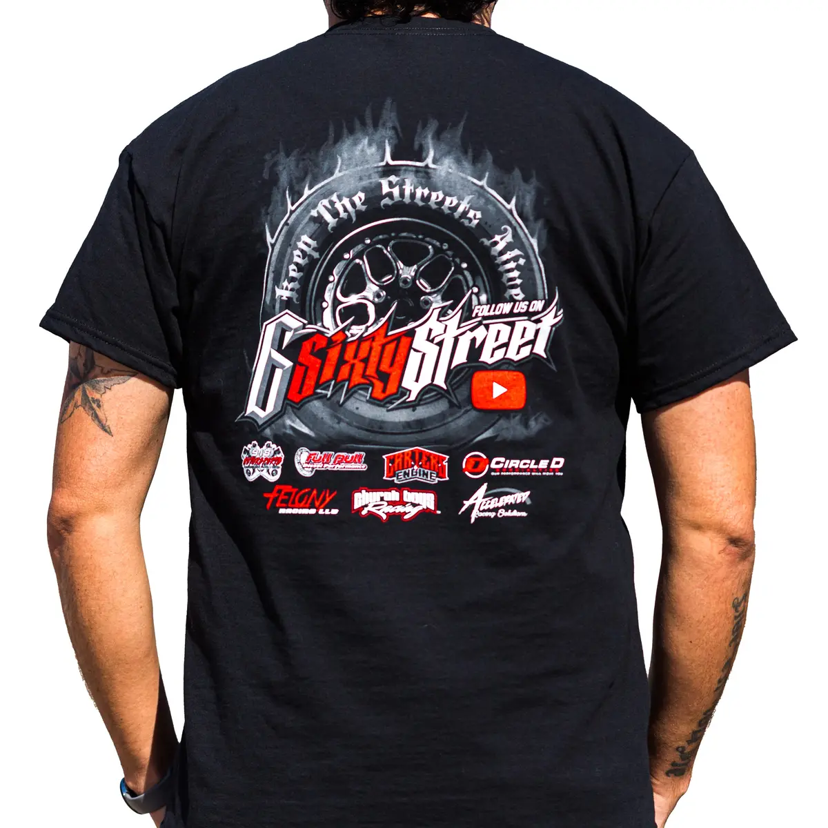 6 Sixty Street Smoking Tire Tee 1