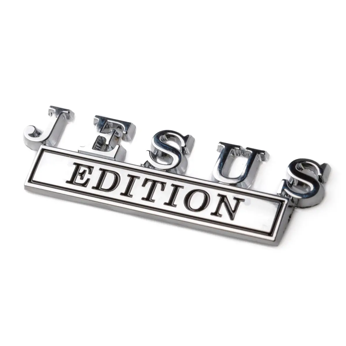 Jesus Edition Chrome Vehicle Badge 1