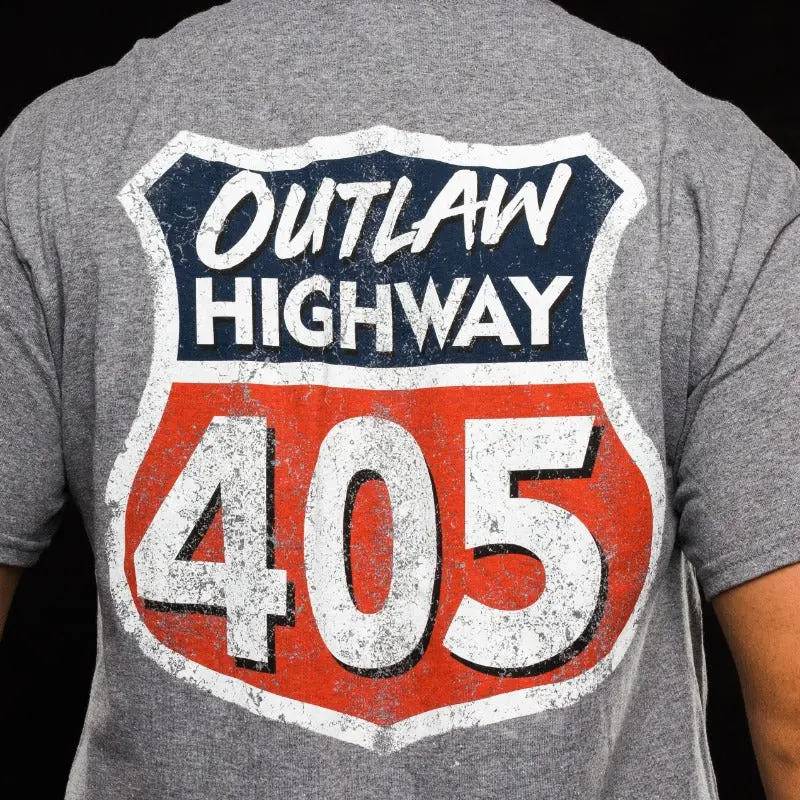 405 Outlaw Highway Shirt - Grey 1