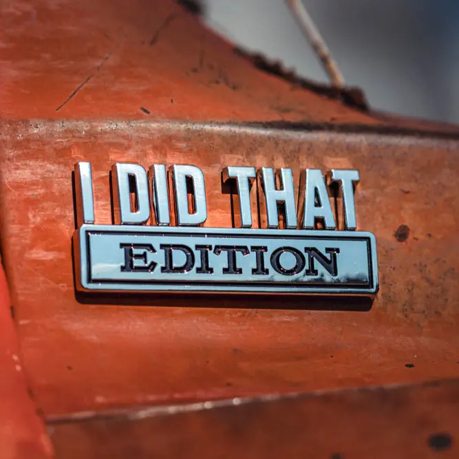I Did That - Vehicle Badge 1