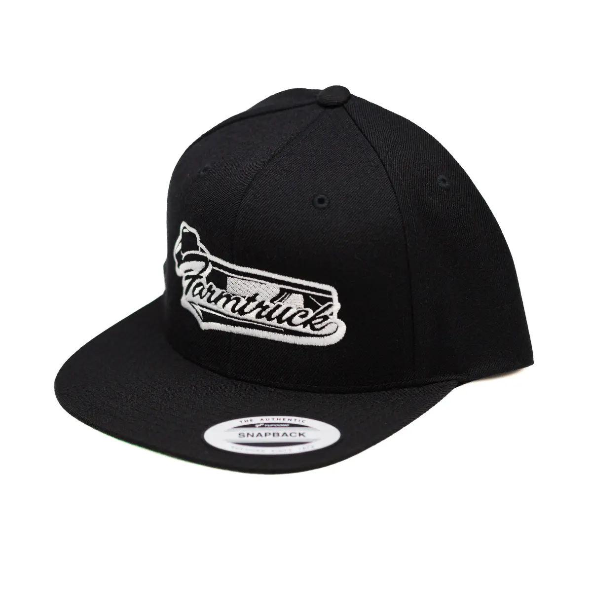 Black W/ White Farmtruck Logo Hat - Snap Back 1