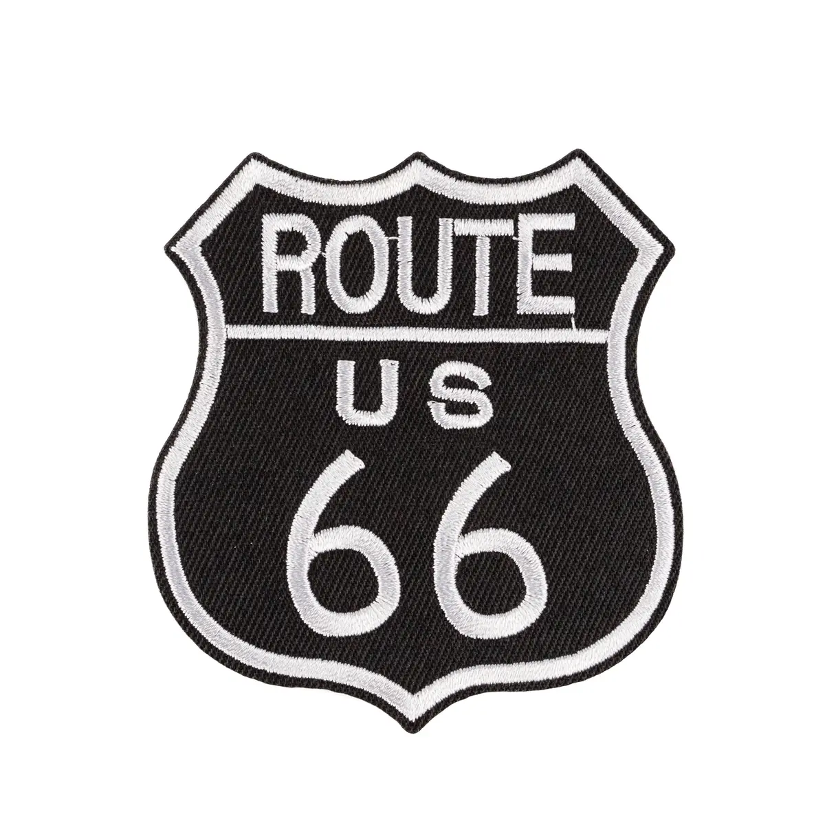 Black Route 66 - Embroidered Patch 1