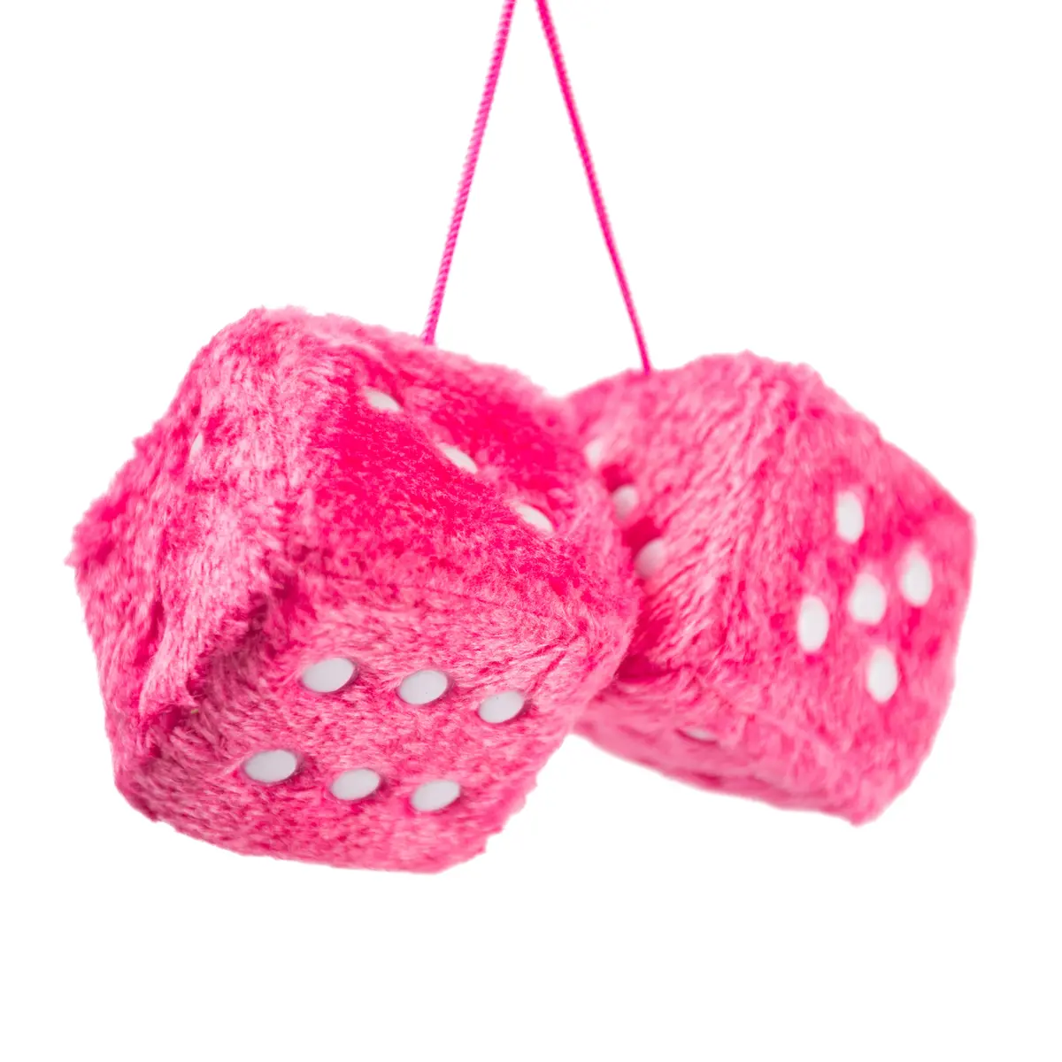 Decorative Fuzzy Dice (Multiple Color Options) 4