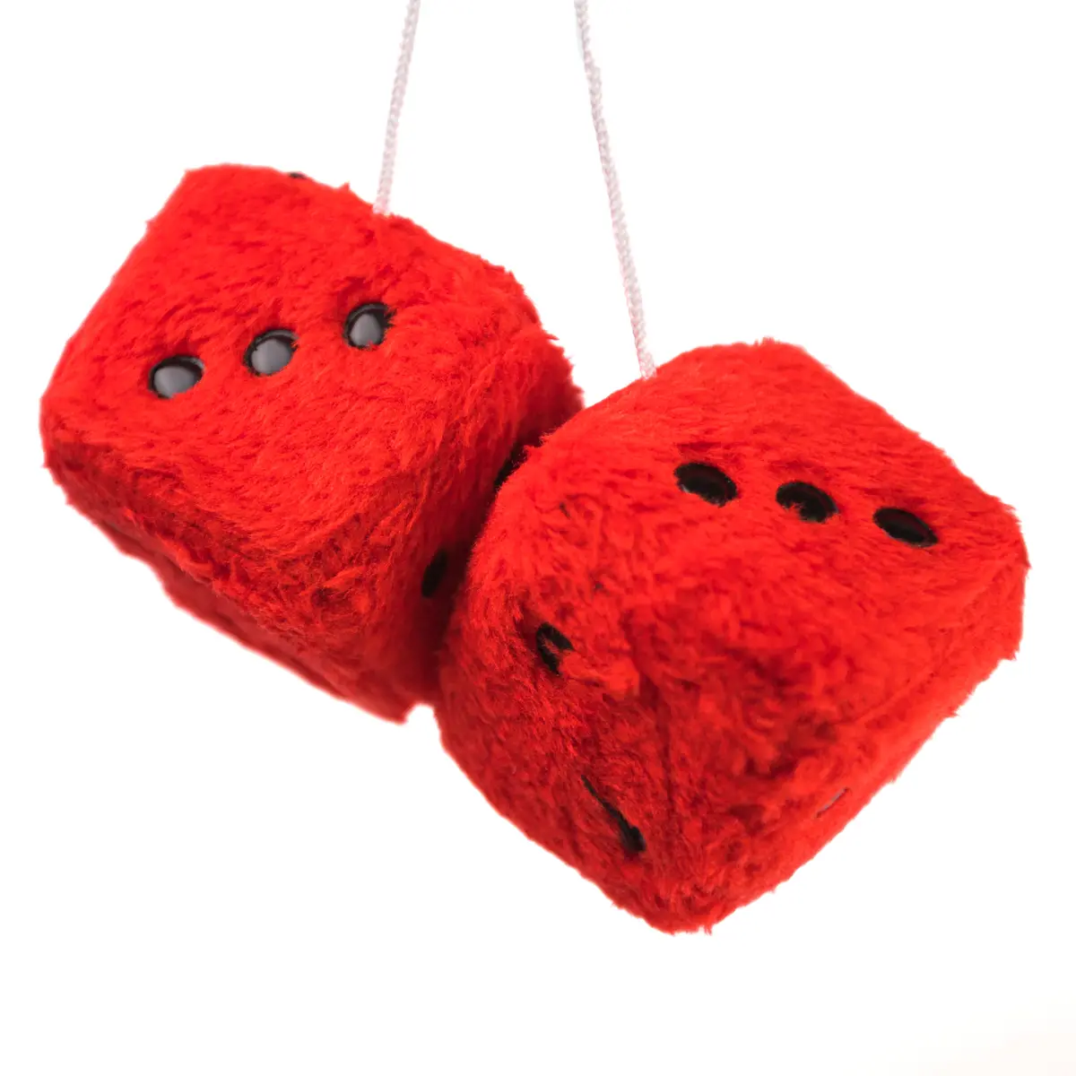 Decorative Fuzzy Dice (Multiple Color Options) 5