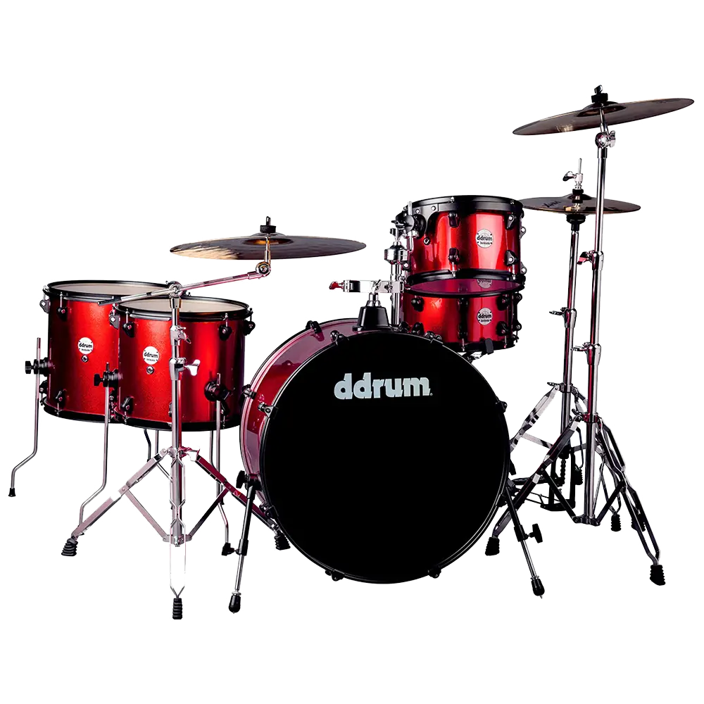 Ddrum Journeyman Rambler Drum Set - Red Sparkle 1