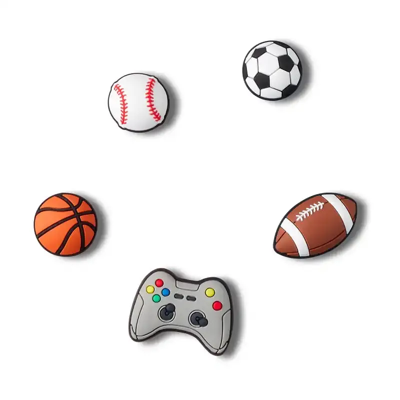 Crocs Jibbitz 5Pk: Sports And Games 1