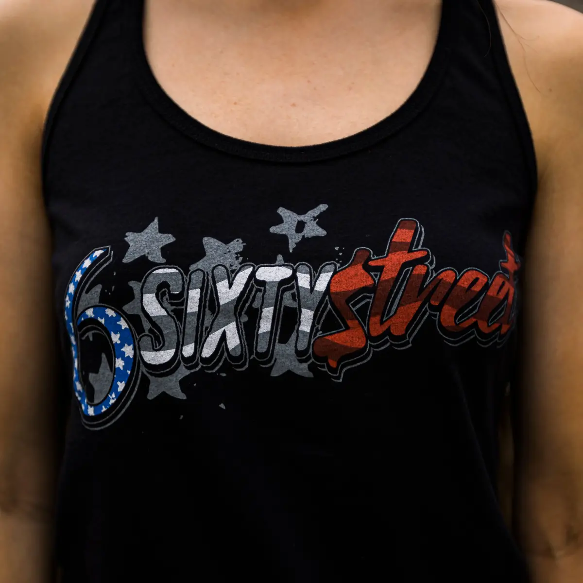 6 Sixty Street - Stars And Stripes Ladies Tank Tops 1