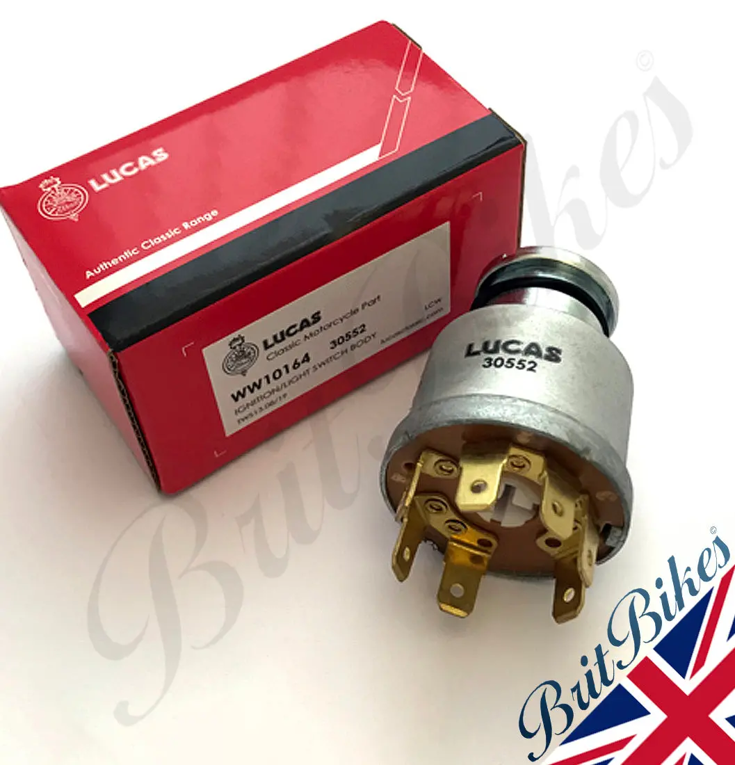 Genuine Lucas Ignition Light Switch Bsa Triumph Norton Lu30552, 99-7055 54531899 1