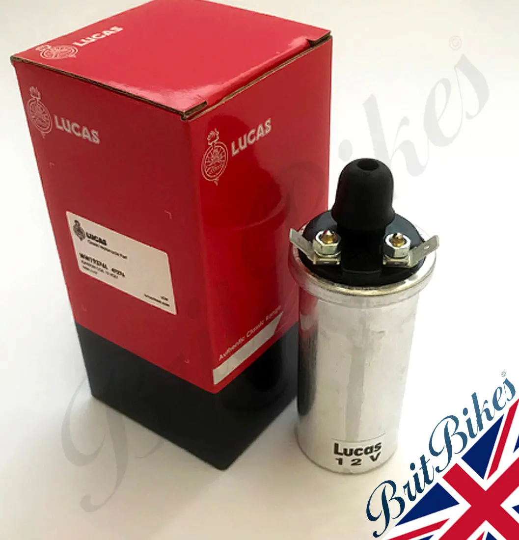 Genuine Lucas 12V Ignition Coil - As Fitted To All Triumph, Bsa & Norton Lu47276 1