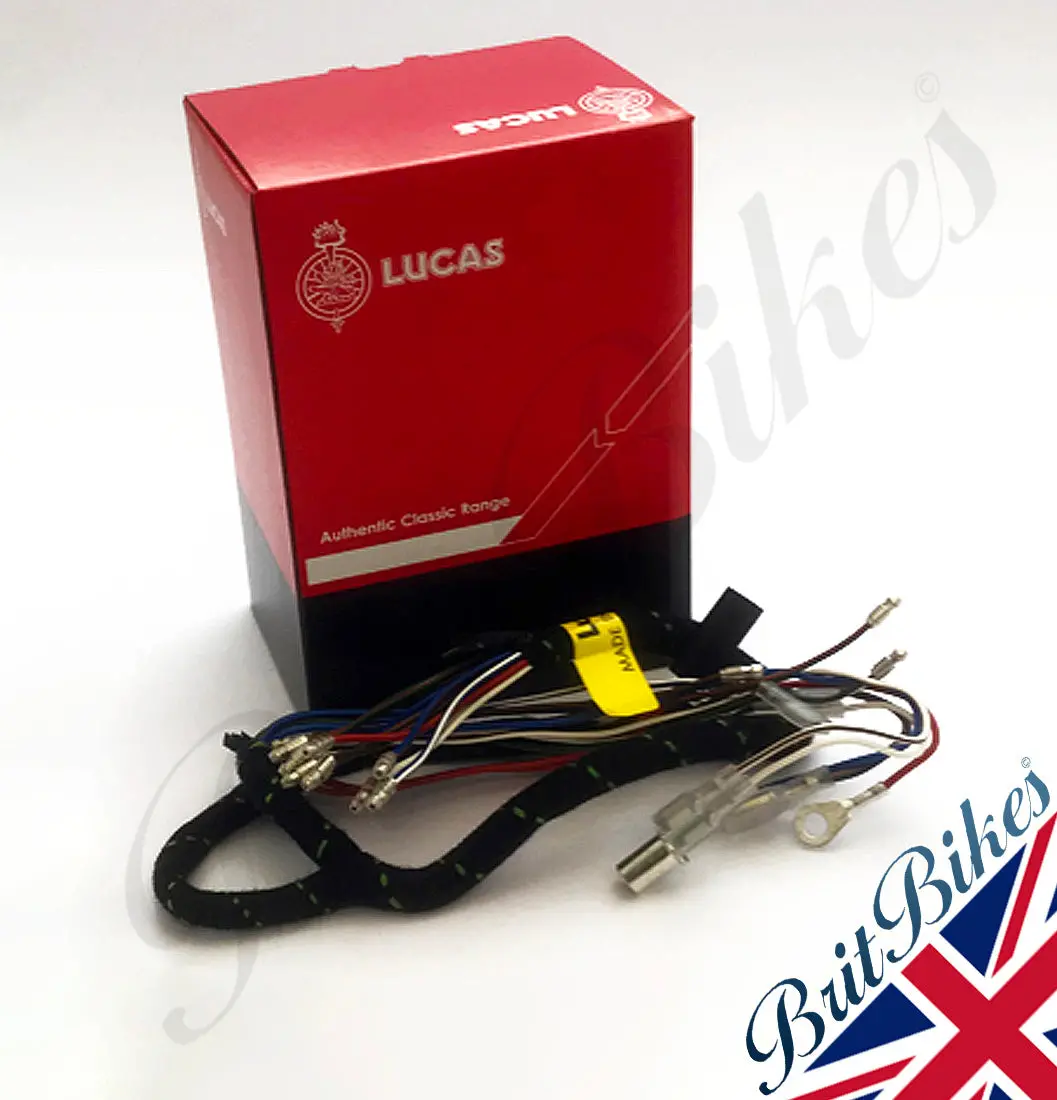 Genuine Lucas Headlamp Wiring Harness - Triumph T150v Trident (71-72) 5496071 1