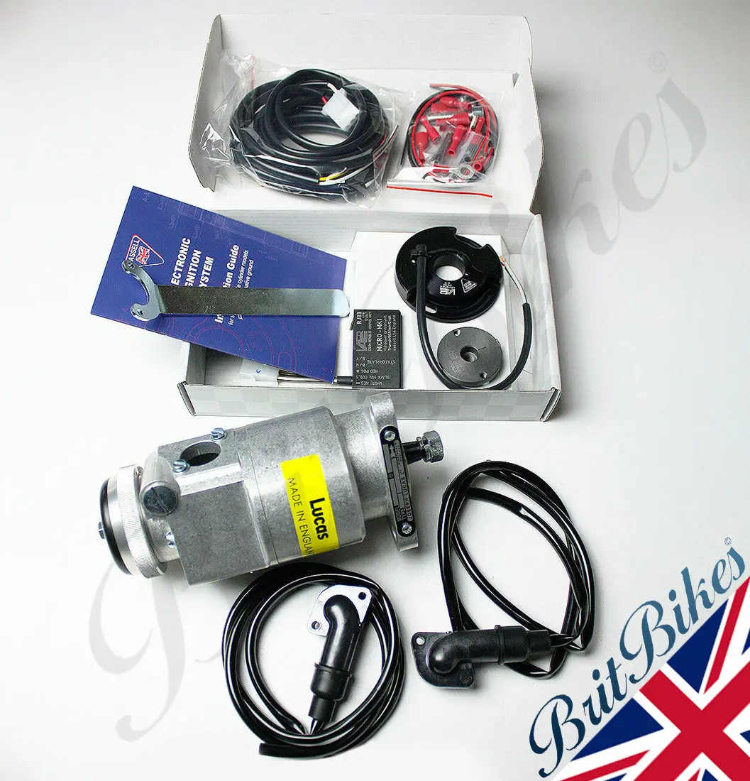 Lucas K2f Ignition Housing & Electronic Ignition Kit Pre Unit Twins Triumph Bsa 1