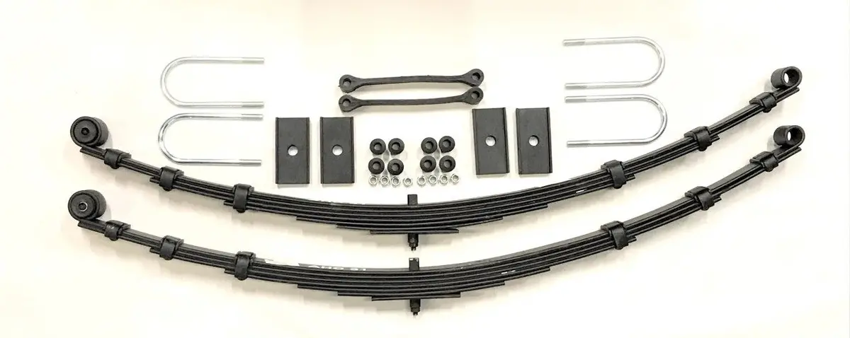 Mgb Complete Leaf Spring Kit, Early Cars, Rubber Bushings, Roadster 62-65 1