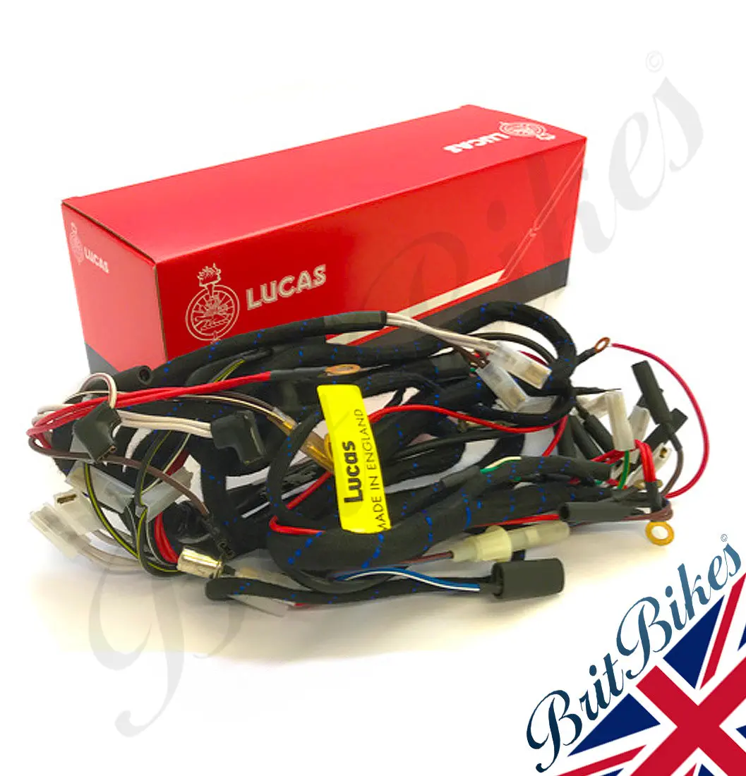 Genuine Lucas Main Wiring Harness Triumph T90 T100 T120 Models (1965) 54936415 1
