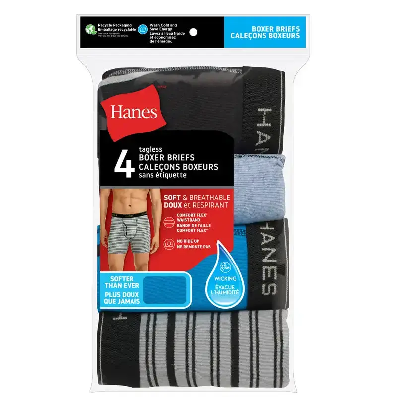 Hanes Men's Comfortsoft Boxer Brief 4-Pack 1