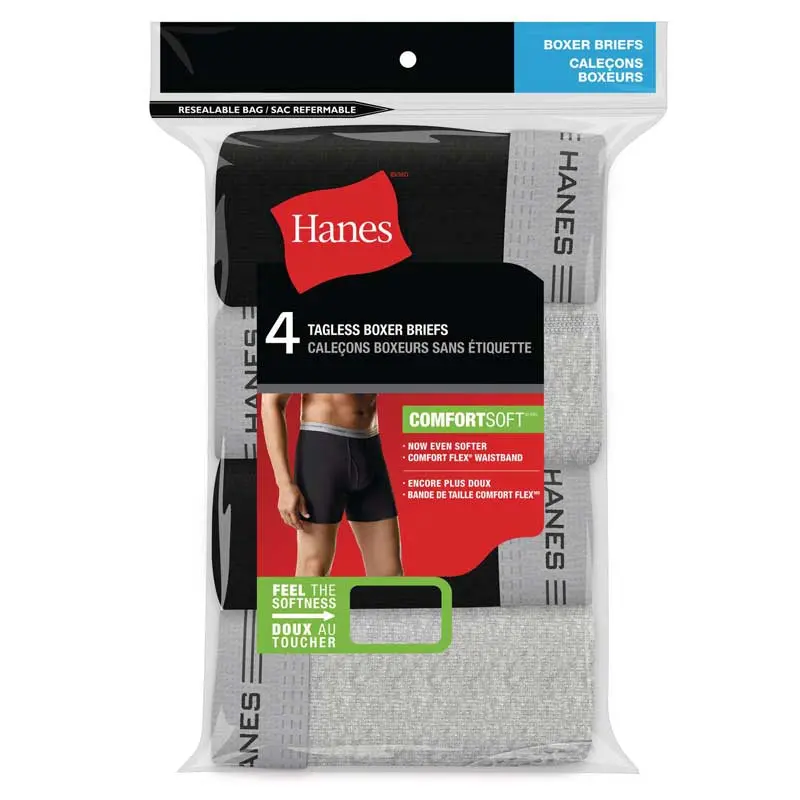 Hanes Men's Boxer Brief 4-Pack 1