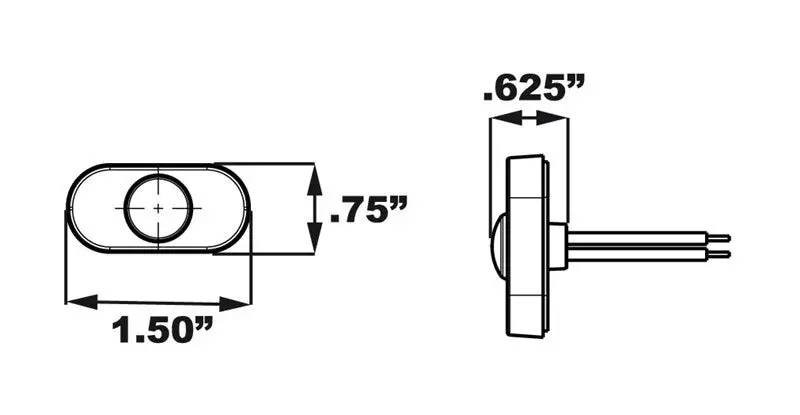 Mcl290apgp Marker/Clearance Light Amber Led 2
