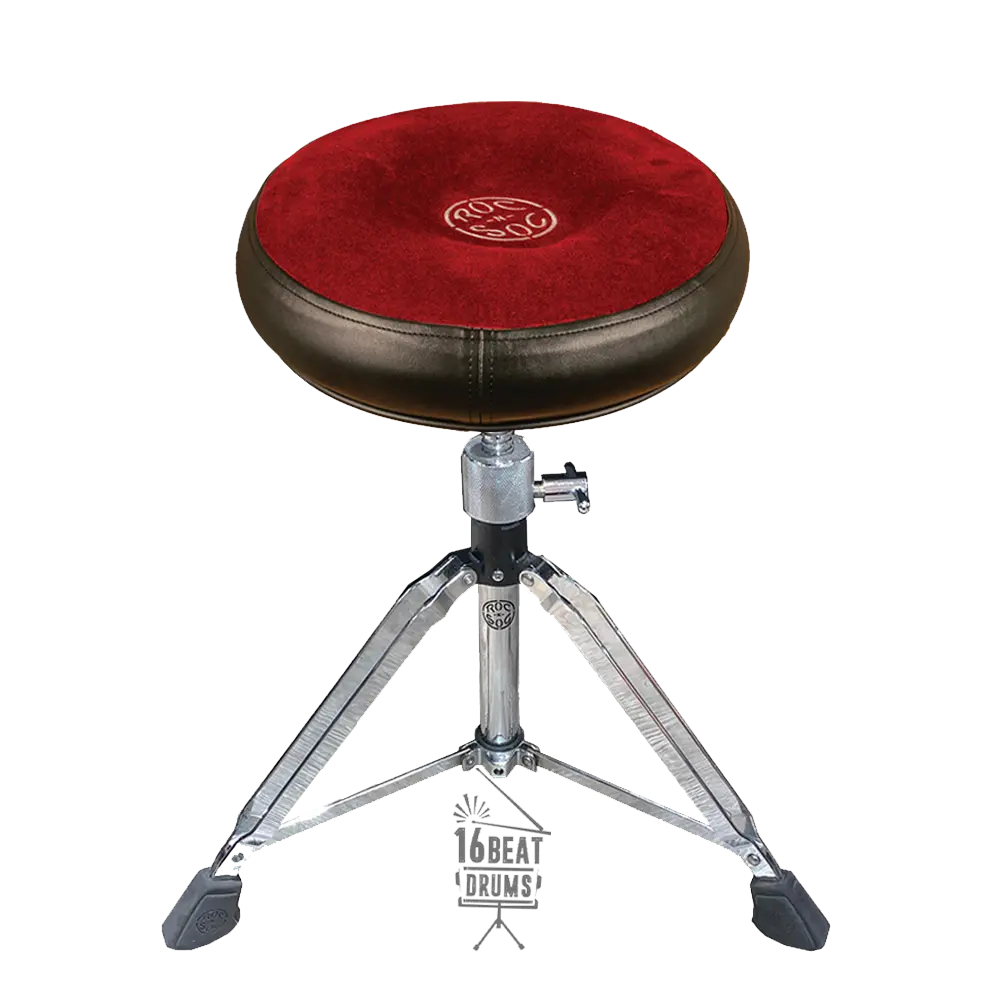 Roc N Soc (Ms-R) Premium Round Seat W Manual Spindle (Standard Height 18" To 24") 2