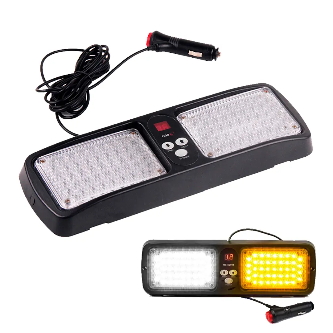 Luz Escolta Para Tapasol Amarillo Blanco 1