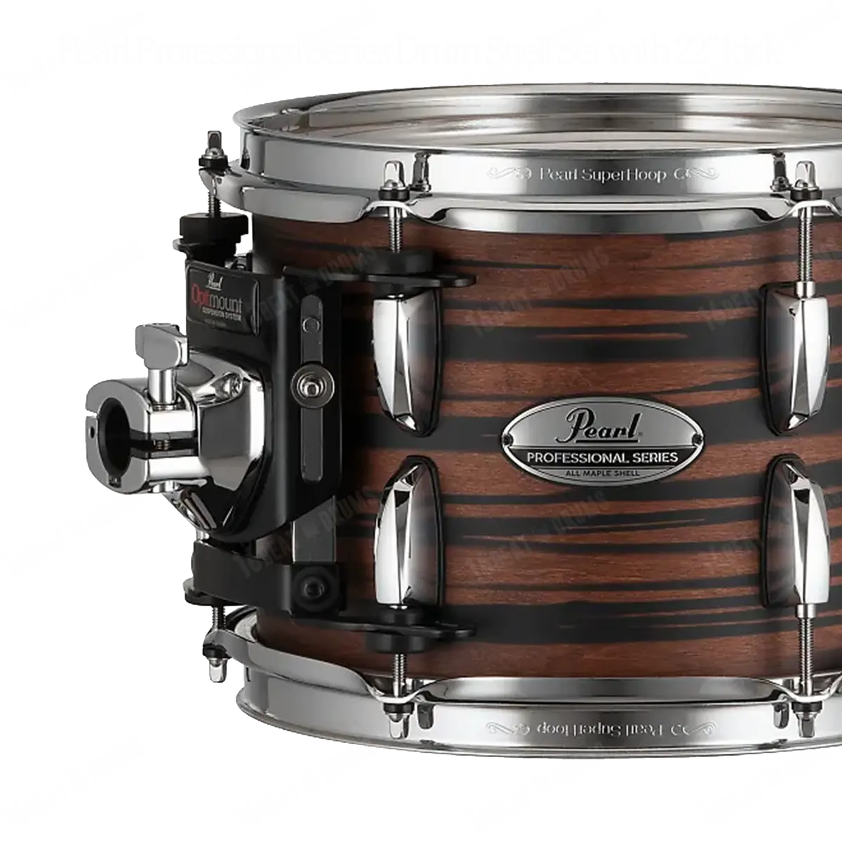 Pearl Drums Professional Series In Mocha Swirl (22" Bass Drum) Pmx-5-Pc-Complete-/C#883 1