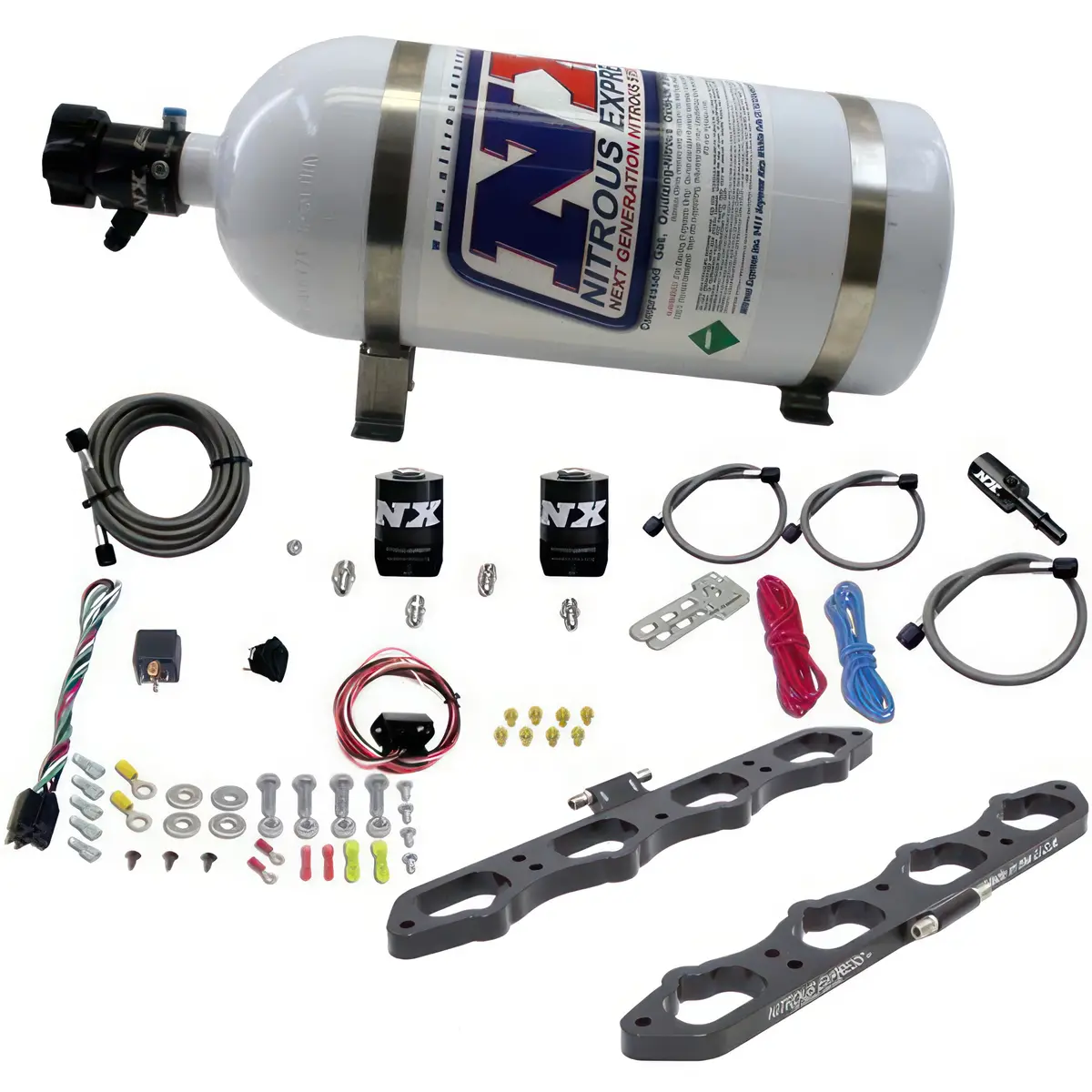 Nitrous Express - Direct Port Plate System For Coyote Engine W/10Lb Bottle 1