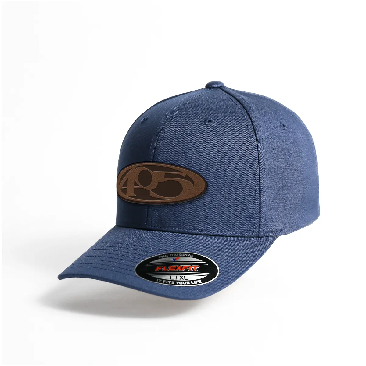 Men's Brown Leather Patch Baseball Cap – Adjustable Flex Fit - Image 3