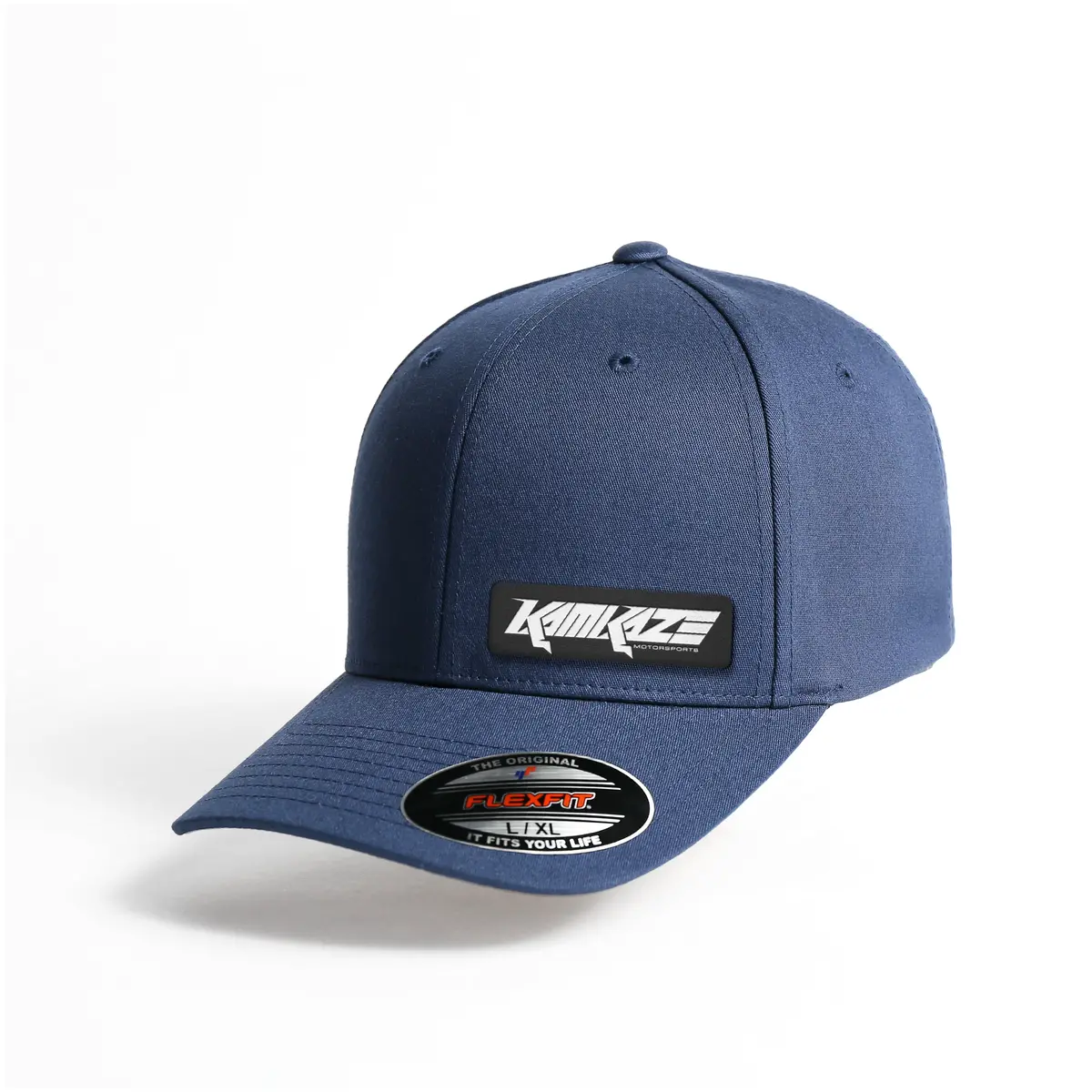 Kamikaze Suede Embroidered Patch Baseball Cap – Flex Fit - Image 3