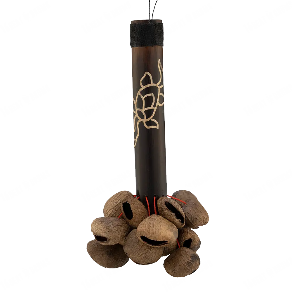 Pearl Pangi Nut Shaker With Bamboo Handle Pbpgbh12 1