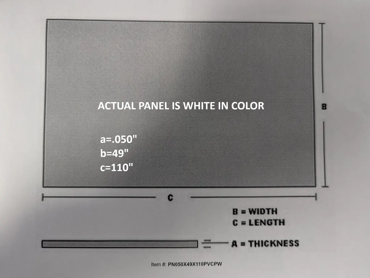 Pn050x49x110pvcpw White Aluminum Side Panel 1