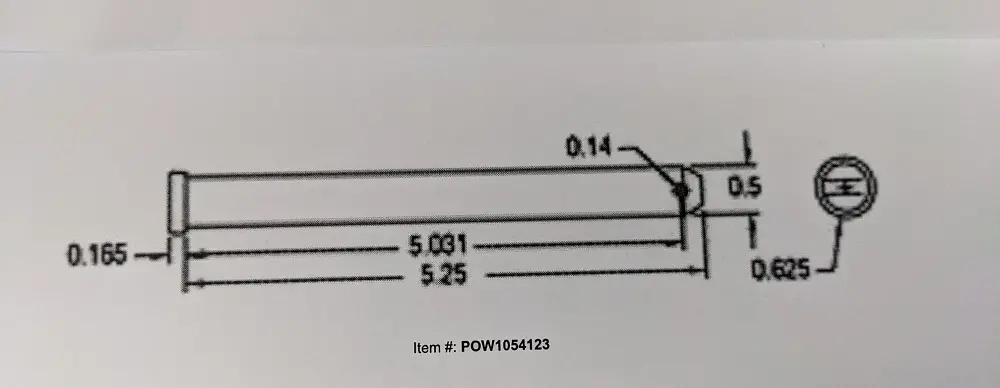 Pow1054123 Hinge Pin 1
