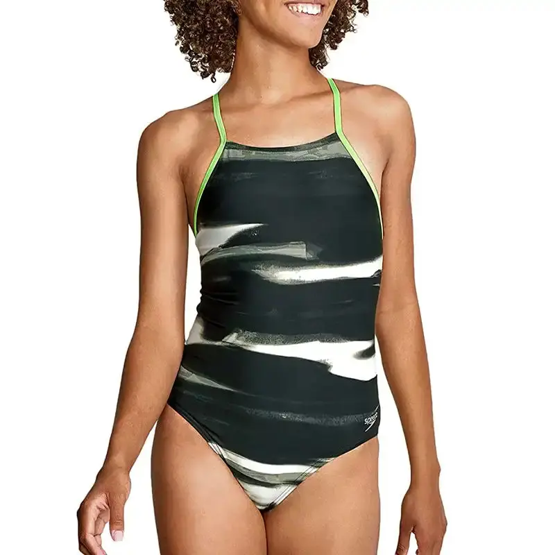 Speedo Women's Painted Flyer Swimsuit 1