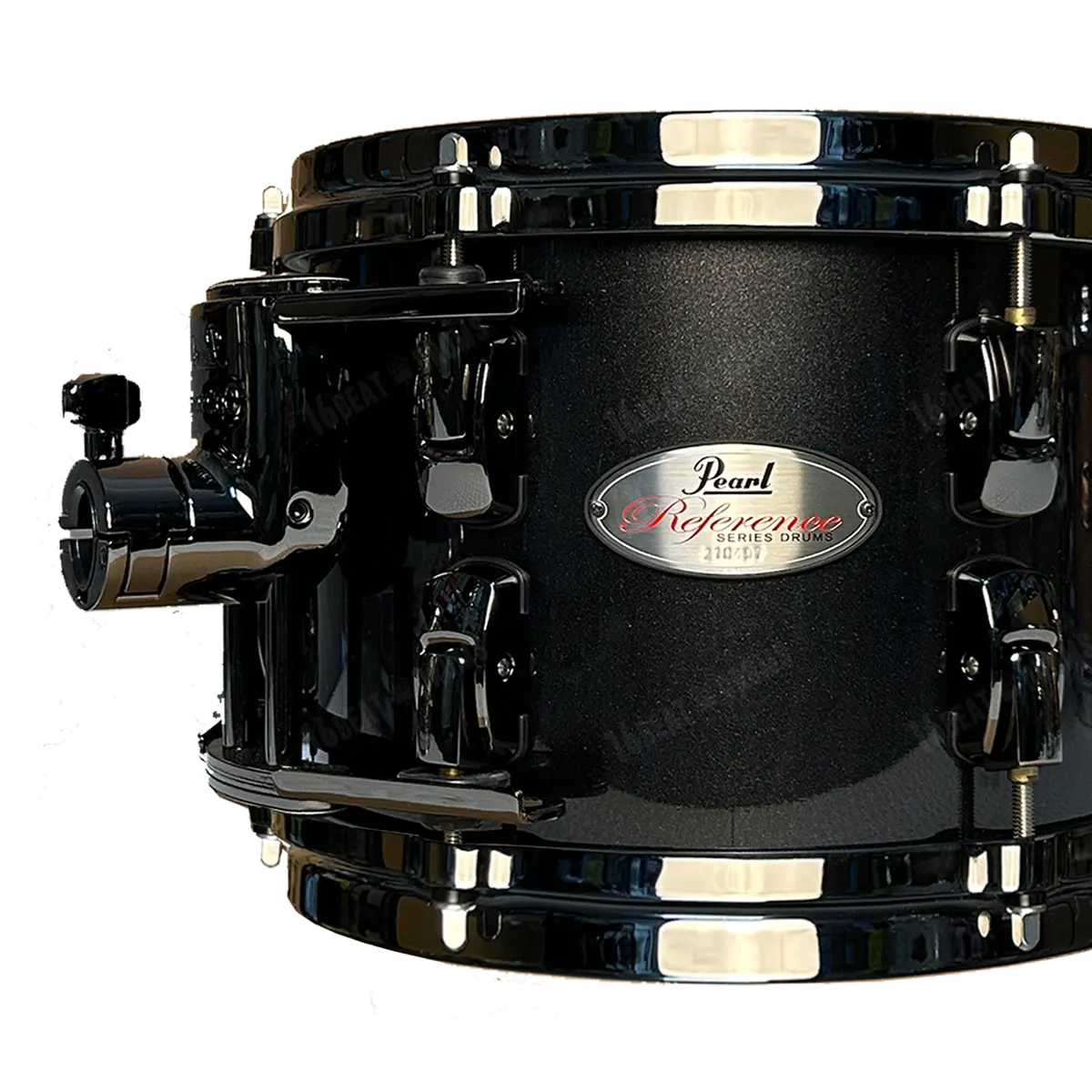 Pearl Drums Reference In Black Pearl Exclusive With Black Nickel Hardware Rf-5-Pc-Complete-/Bn#331 1