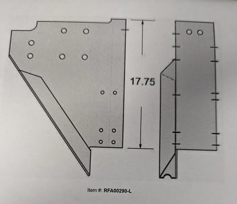 Rfa00290-L Side Support Lh 1