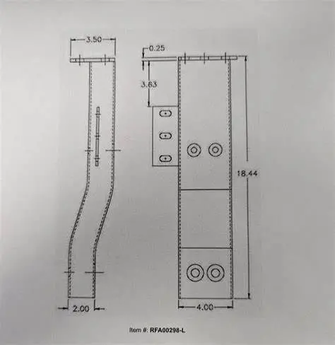 Rfa00298-L End Support Bumper Lh 1