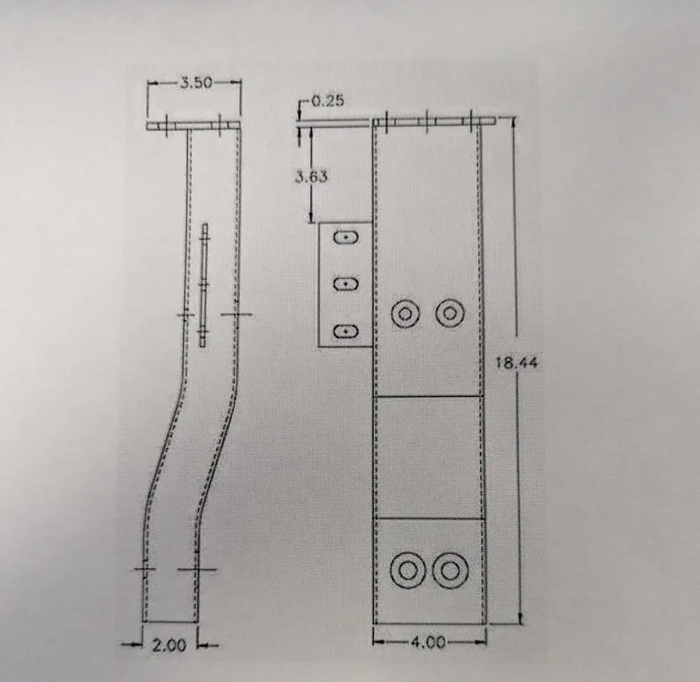 Rfa00298-R End Support Bumper Rh 1