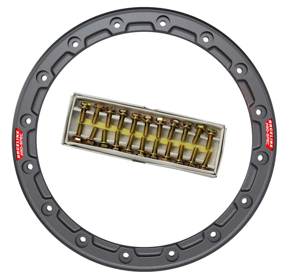 15" Gunmetal Bl Ring 16 Hole A14 W/Red Decal 1