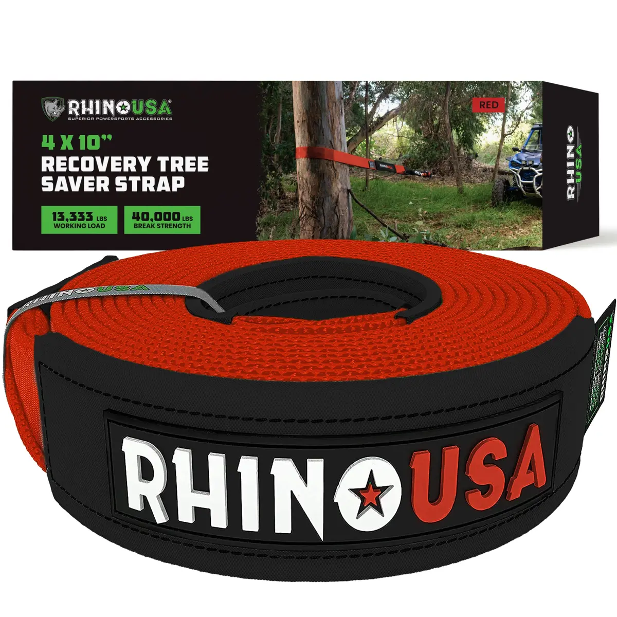 4" X 10' Recovery Tree Saver Strap 5