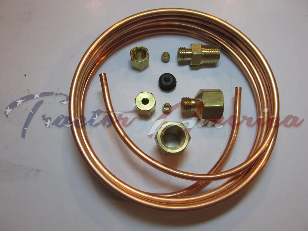 Equipment Oil Pressure Copper Tubing 6' Kit 1/8 Od For Farmall Ih 1