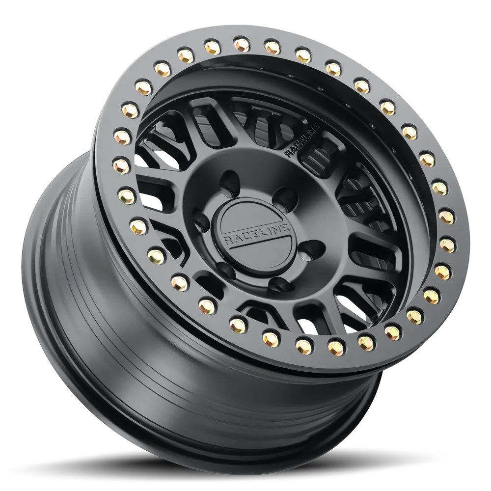 Rt951b Ryno Cast Beadlock - Satin Black W/Black Beadlock Ring 6