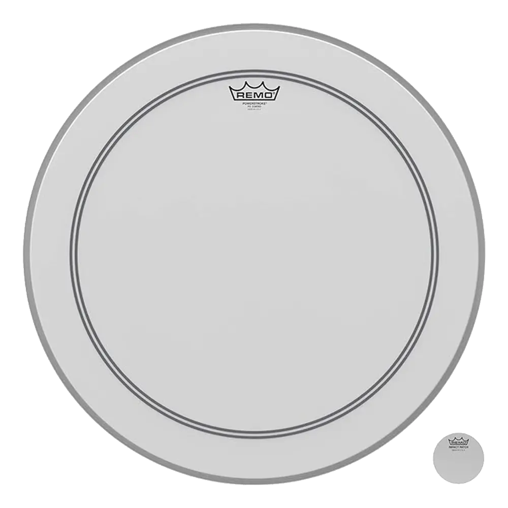 Remo P3 Powerstroke 3 22" Smooth White With Falam 1