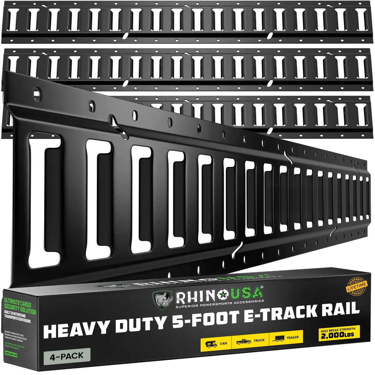 5Ft E-Track Tie-Down Rails 1